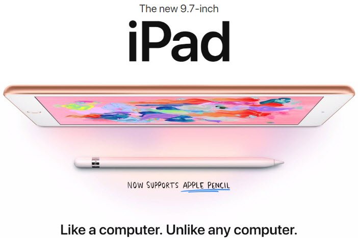 Apple представила новый планшет iPad с поддержкой Apple Pencil за $329