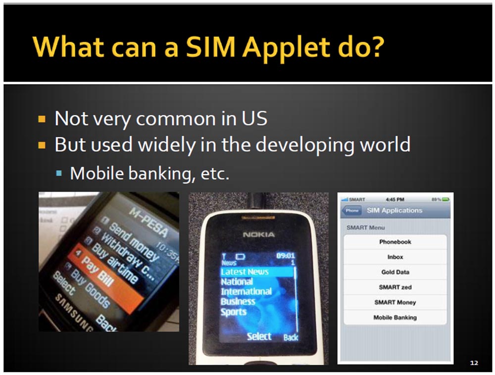 Конференция DEFCON 21. “Секретная жизнь SIM карт”. Эрик Батлер, Карл Кошер - 5 Конференция DEFCON 21. “Секретная жизнь SIM карт”. Эрик Батлер, Карл Кошер - 5