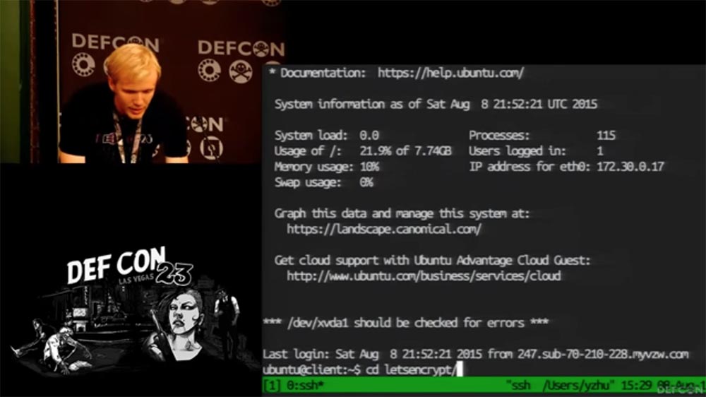 DEFCON 23. «Let'sEncrypt: чеканка бесплатных сертификатов шифрования для Интернет». Ян Жу, Питер Эккерсли, Джеймс Кастен - 10