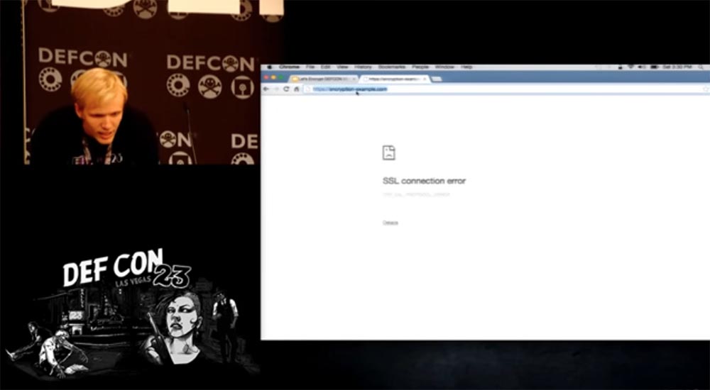 DEFCON 23. «Let'sEncrypt: чеканка бесплатных сертификатов шифрования для Интернет». Ян Жу, Питер Эккерсли, Джеймс Кастен - 12 DEFCON 23. «Let'sEncrypt: чеканка бесплатных сертификатов шифрования для Интернет». Ян Жу, Питер Эккерсли, Джеймс Кастен - 12