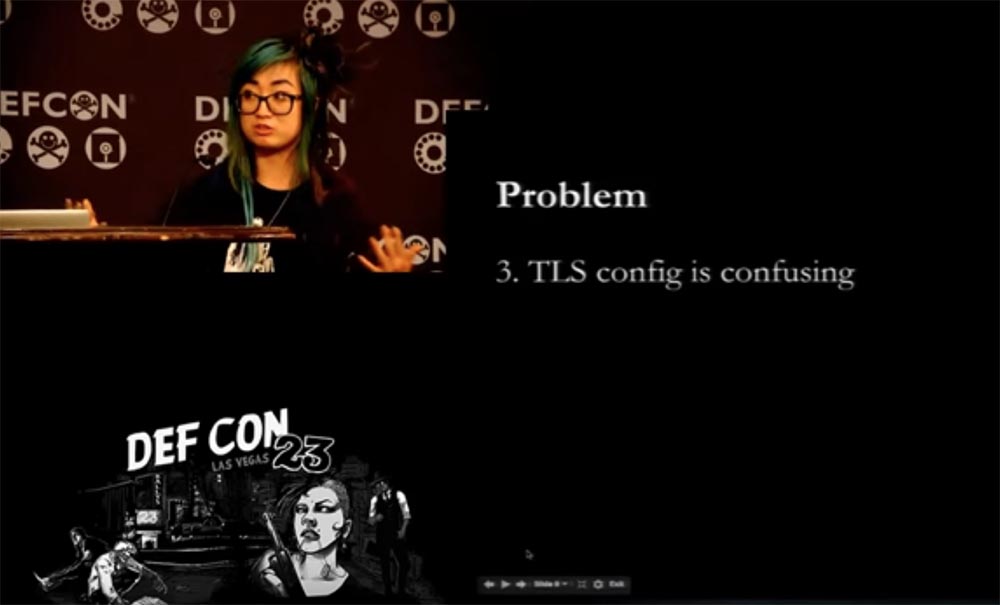DEFCON 23. «Let'sEncrypt: чеканка бесплатных сертификатов шифрования для Интернет». Ян Жу, Питер Эккерсли, Джеймс Кастен - 3 DEFCON 23. «Let'sEncrypt: чеканка бесплатных сертификатов шифрования для Интернет». Ян Жу, Питер Эккерсли, Джеймс Кастен - 3