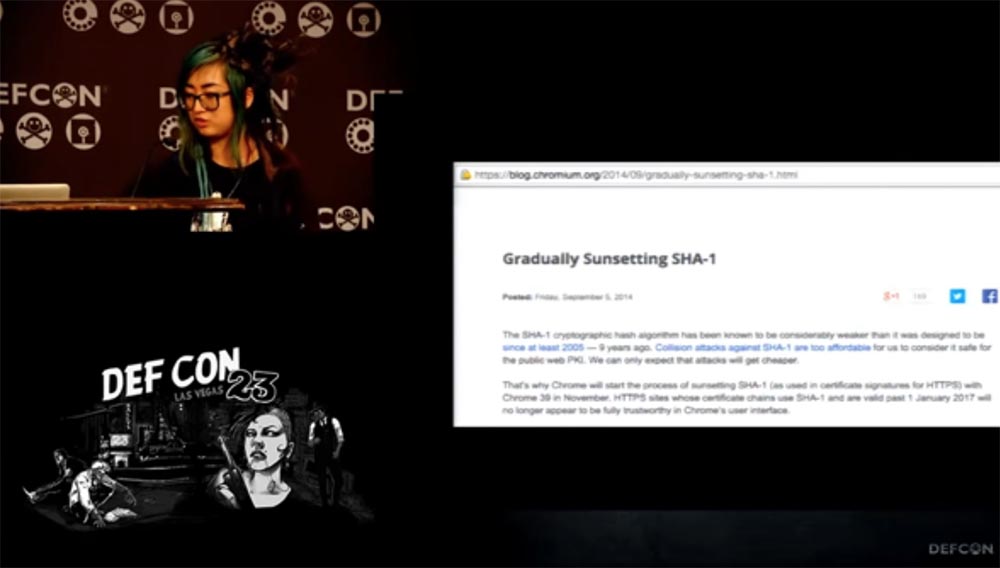 DEFCON 23. «Let'sEncrypt: чеканка бесплатных сертификатов шифрования для Интернет». Ян Жу, Питер Эккерсли, Джеймс Кастен - 4