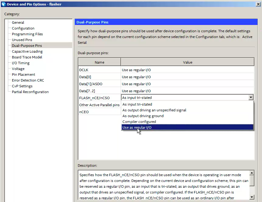 Использование произвольных DataFlash 25-й серии вместо дорогих конфигураторов FPGA Altera без дополнительной аппаратуры - 42 Использование произвольных DataFlash 25-й серии вместо дорогих конфигураторов FPGA Altera без дополнительной аппаратуры - 42