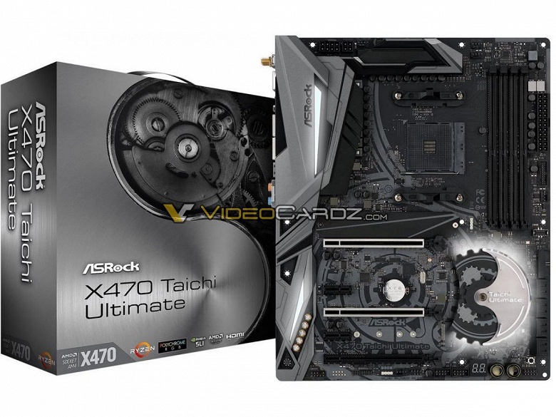 Появились изображения системных плат ASRock X470 Taichi и X470 Taichi Ultimate