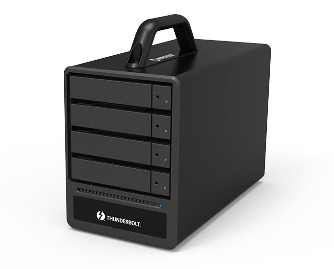 Дисковый массив Stardom SR4-TB3 оснащен интерфейсом Thunderbolt 3