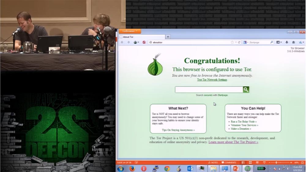 Конференция DEFCON 22. «Путешествие по тёмной стороне Интернет. Введение в Tor, Darknet и Bitcoin» - 11