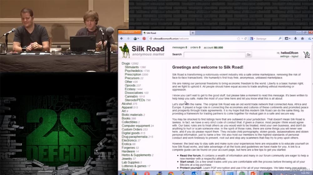 Конференция DEFCON 22. «Путешествие по тёмной стороне Интернет. Введение в Tor, Darknet и Bitcoin» - 19