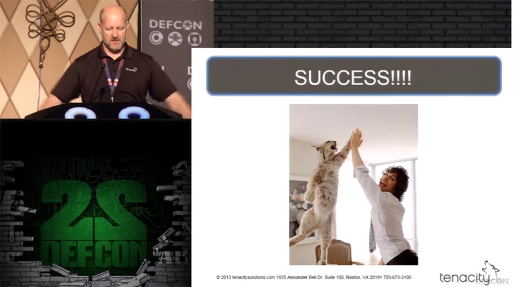 Конференция DEFCON 22. «Вооружение Ваших домашних питомцев. Боевая Киска и cобака для отказа сервиса». Джен Бренсфилд - 34