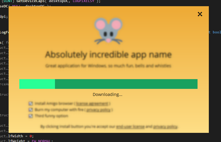 Веб установщик на чистом WINAPI с поддержкой Hi DPI и векторным лого - 3 Веб установщик на чистом WINAPI с поддержкой Hi DPI и векторным лого - 3