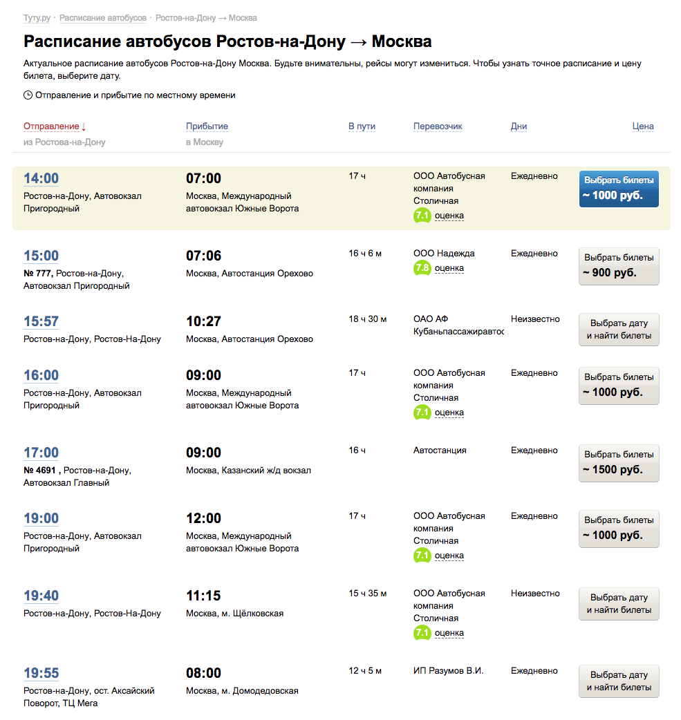 Расписание 40 автобуса ростов на дону