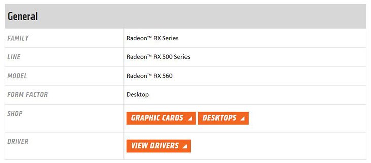 AMD уже подготовила почву для включения в каталог официального сайта видеокарт Radeon RX500 X