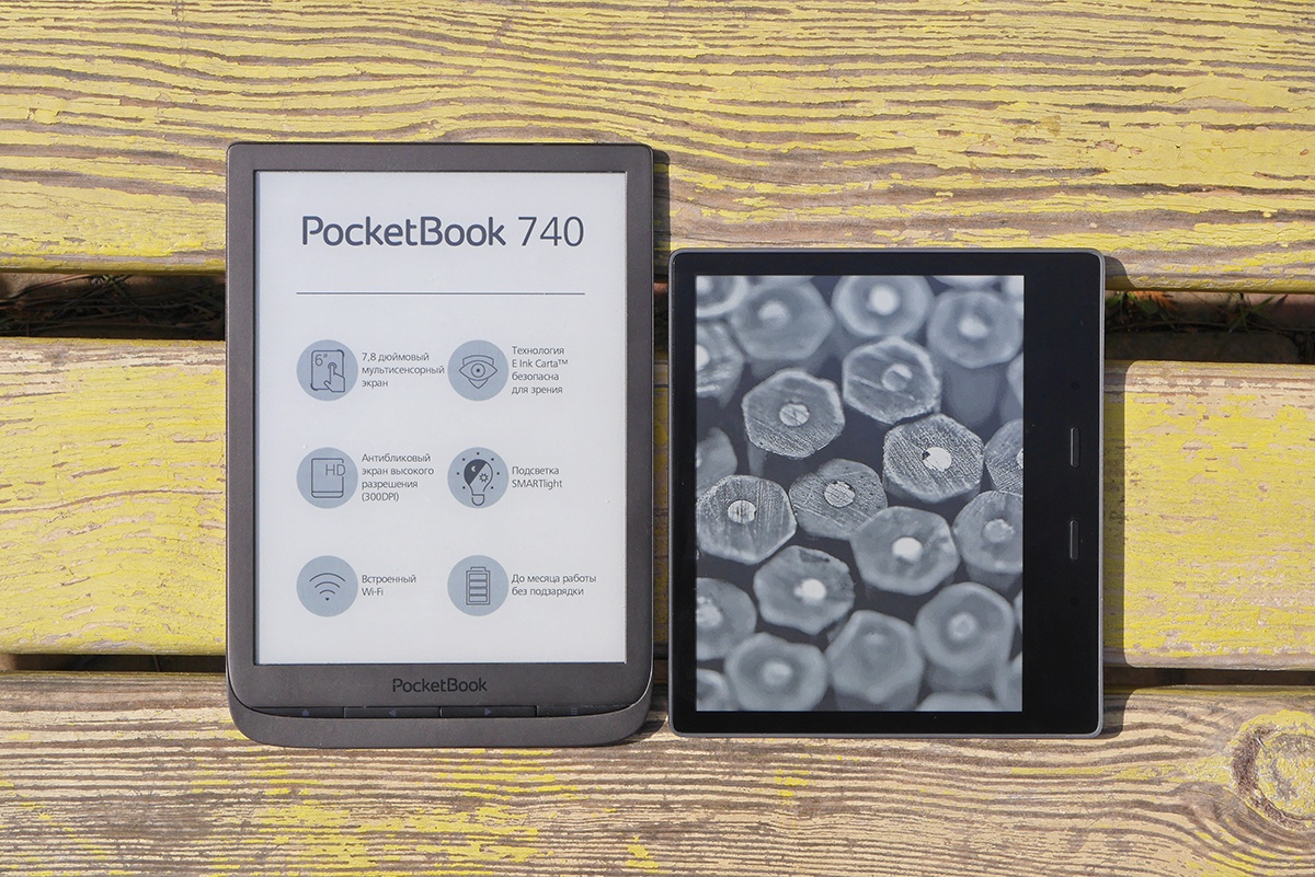 Битва титанов: сравнение флагманских ридеров PocketBook 740 и Amazon Kindle Oasis 2017 - 1