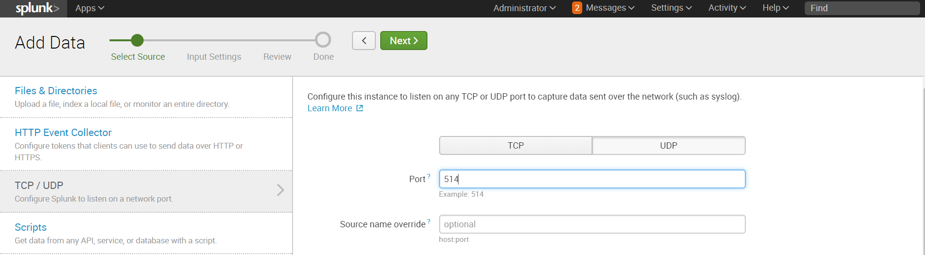 Как загрузить нестандартный лог в Splunk + логи Fortinet - 2