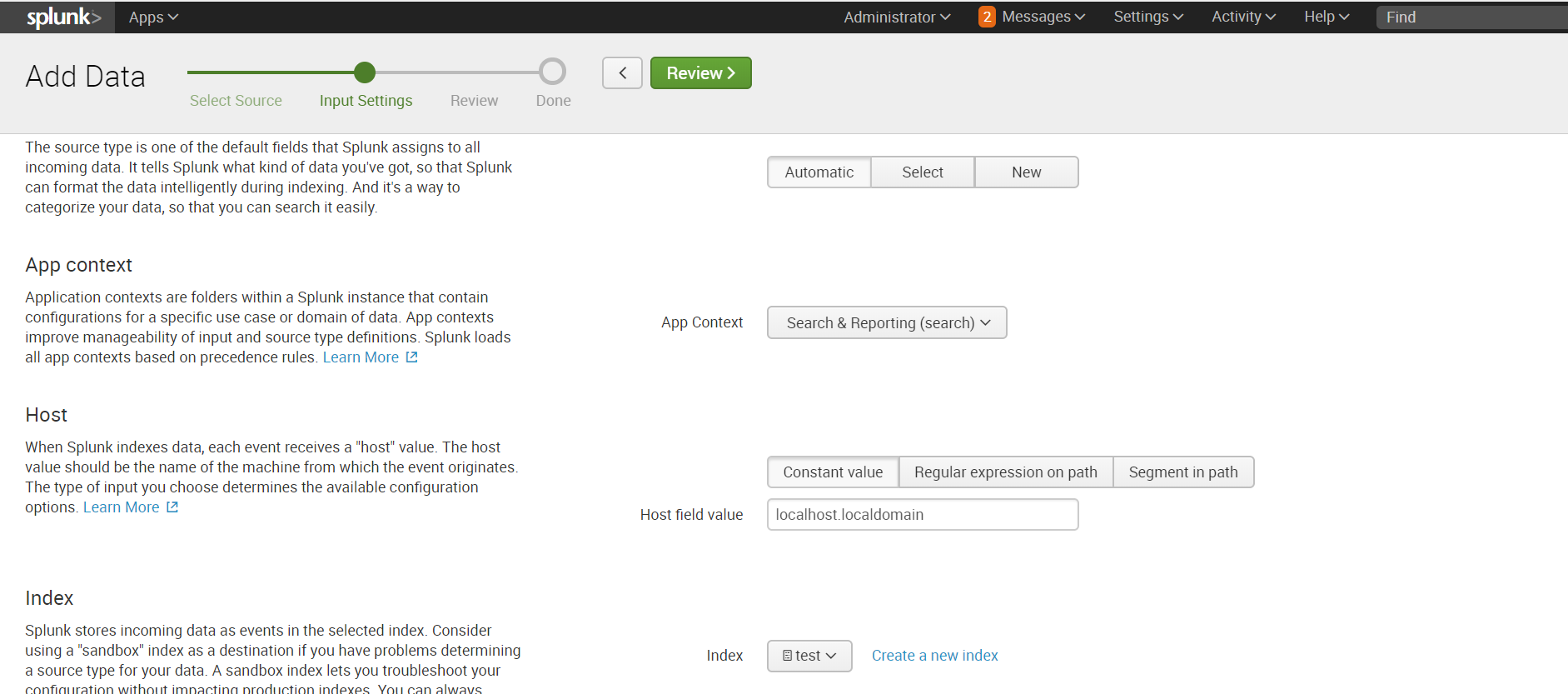 Как загрузить нестандартный лог в Splunk + логи Fortinet - 7