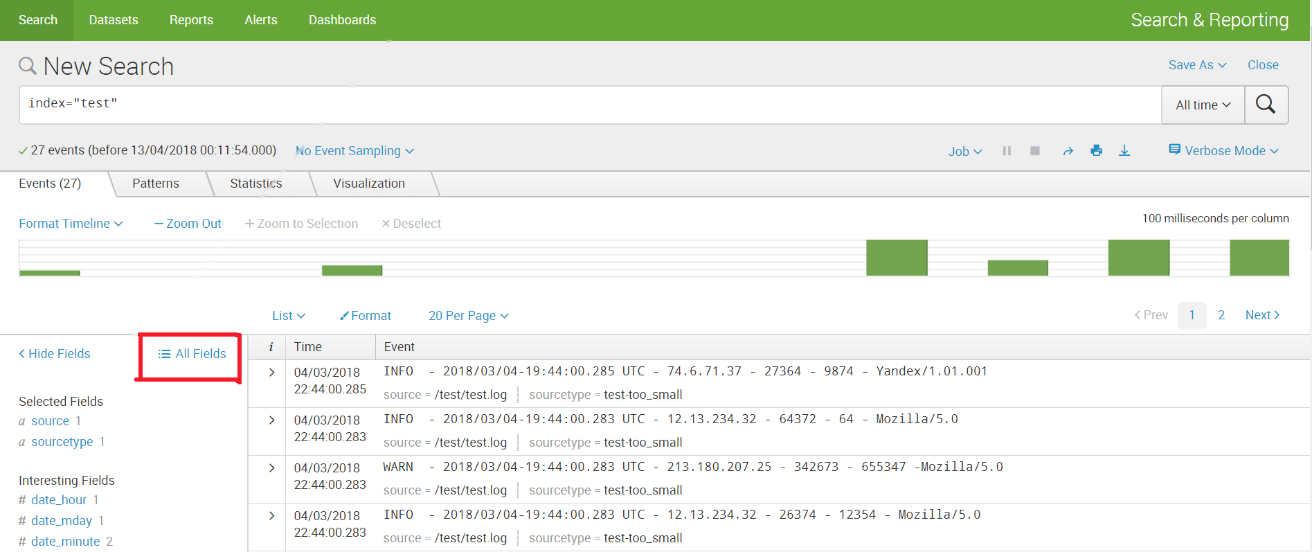 Как загрузить нестандартный лог в Splunk + логи Fortinet - 9