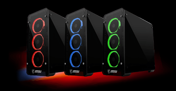 MSI Mag Pylon — компьютерный корпус со стеклянными панелями и тремя предустановленными вентиляторами с подсветкой - 2