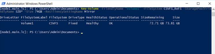 Кластер Hyper-v из двух нод, без внешнего хранилища или гиперконвергенция на коленке - 6 Кластер Hyper-v из двух нод, без внешнего хранилища или гиперконвергенция на коленке - 6