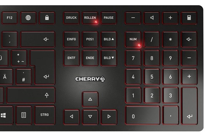 Высота клавиатуры Cherry KC 6000 SLIM — 15 мм