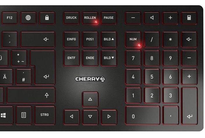 Высота клавиатуры Cherry KC 6000 SLIM &mdash; 15 мм