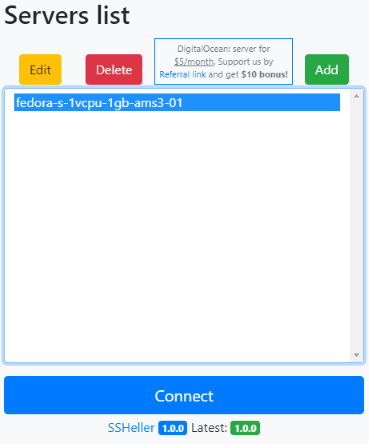 Установка OpenVPN в несколько кликов - 14 SSHeller connect