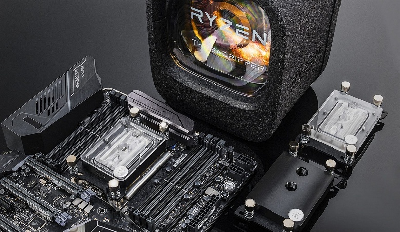 Водоблок EK-Supremacy sTR4 для процессоров AMD Ryzen Threadripper представлен в четырех вариантах