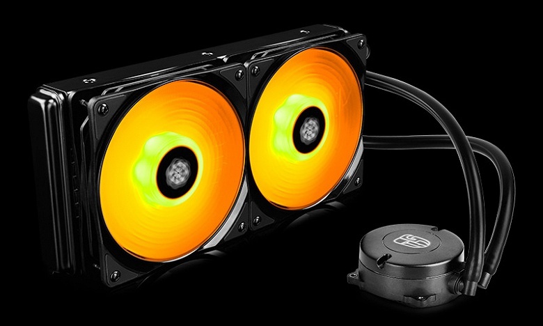 Система жидкостного охлаждения DeepCool Maelstrom 240 RGB украшена полноцветной подсветкой