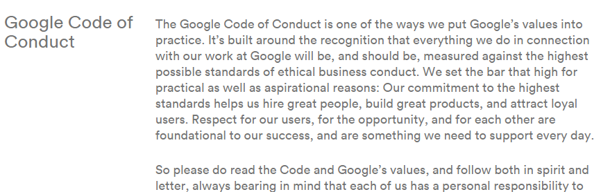 Фразу “Don't be evil” убрали из предисловия кодекса Google - 3