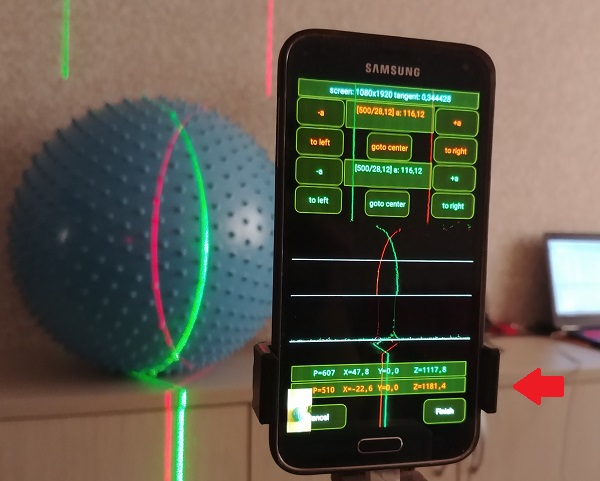 3D лазерный сканер на Android телефоне - 6