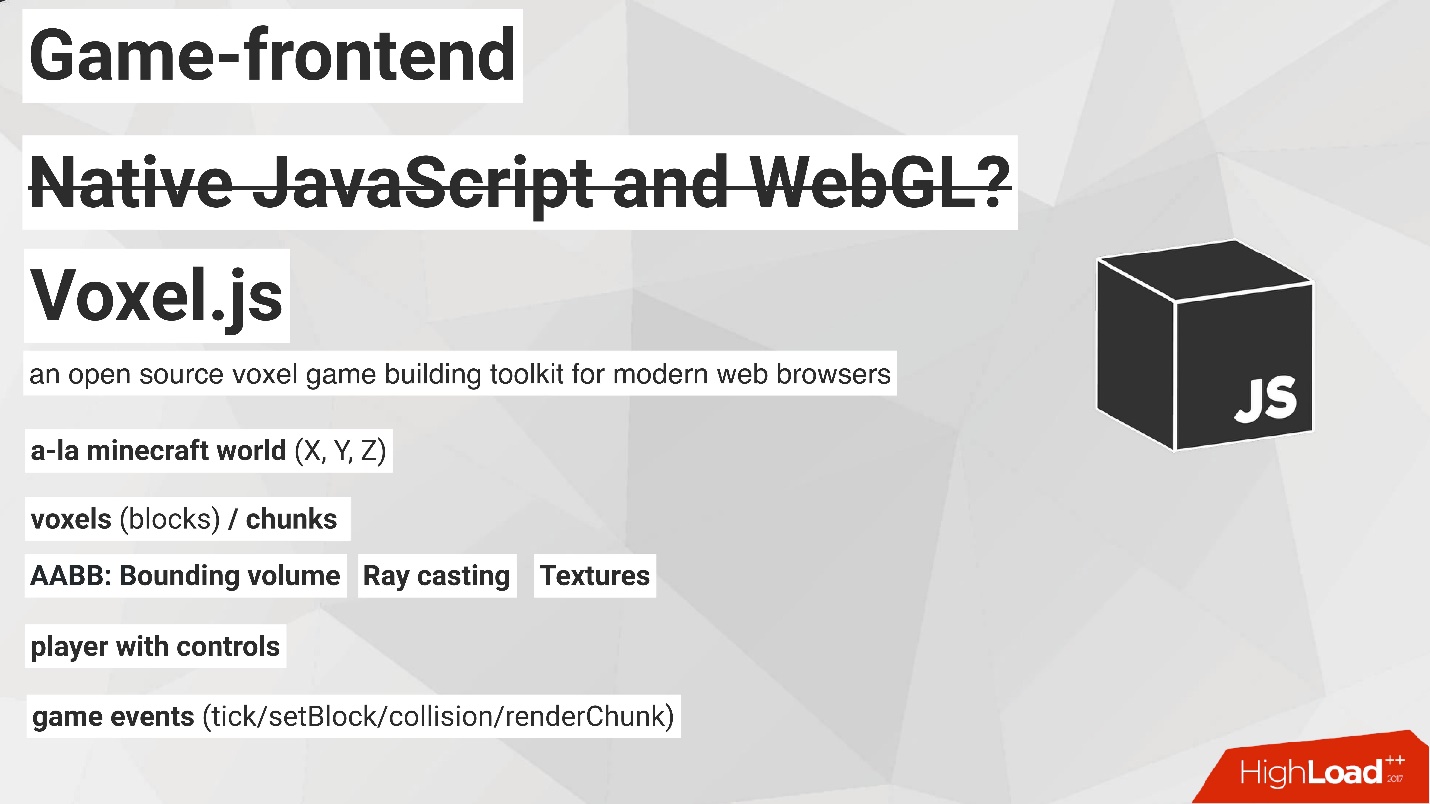 Как мы сделали игру для Highload++ с воксельной графикой и VR - 16