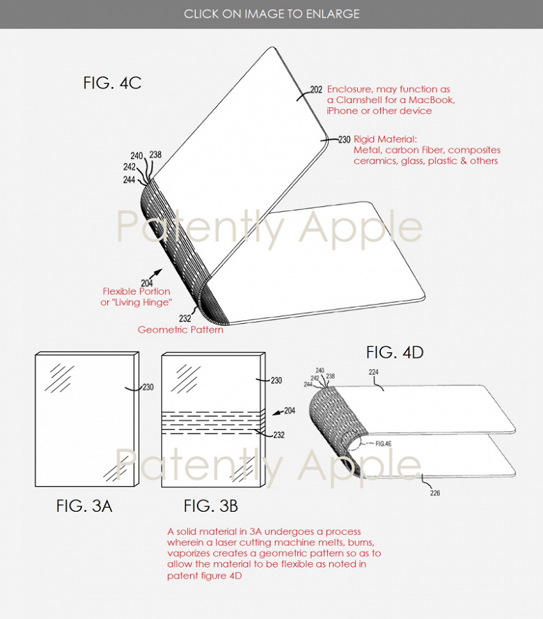 Apple работает над «живым шарниром» для своих будущих ноутбуков