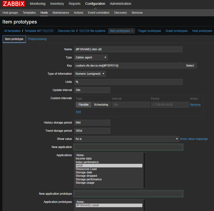 Мониторинг производительности дисковой подсистемы при помощи zabbix и block stat - 2