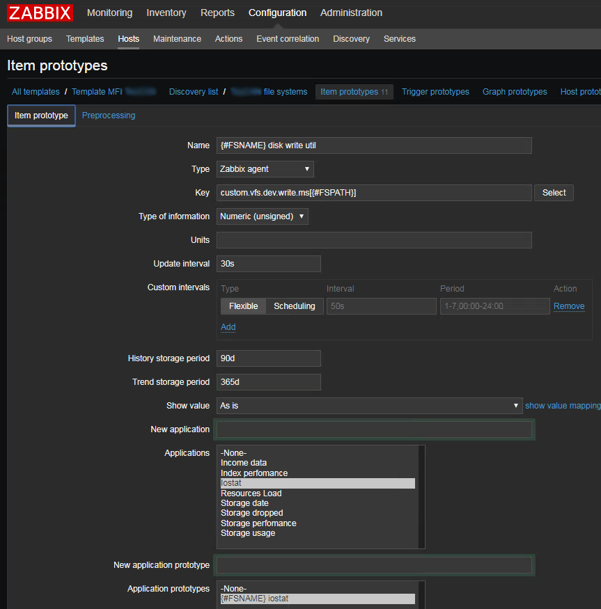 Мониторинг производительности дисковой подсистемы при помощи zabbix и block stat - 4