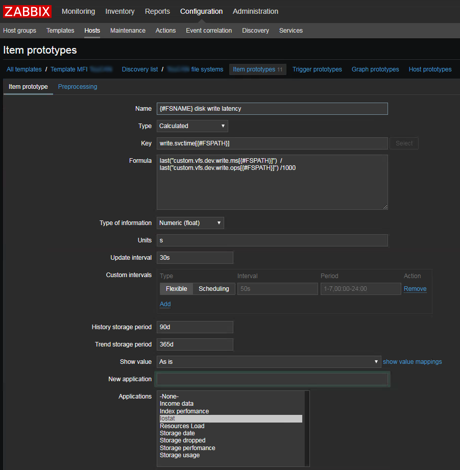 Мониторинг производительности дисковой подсистемы при помощи zabbix и block stat - 5
