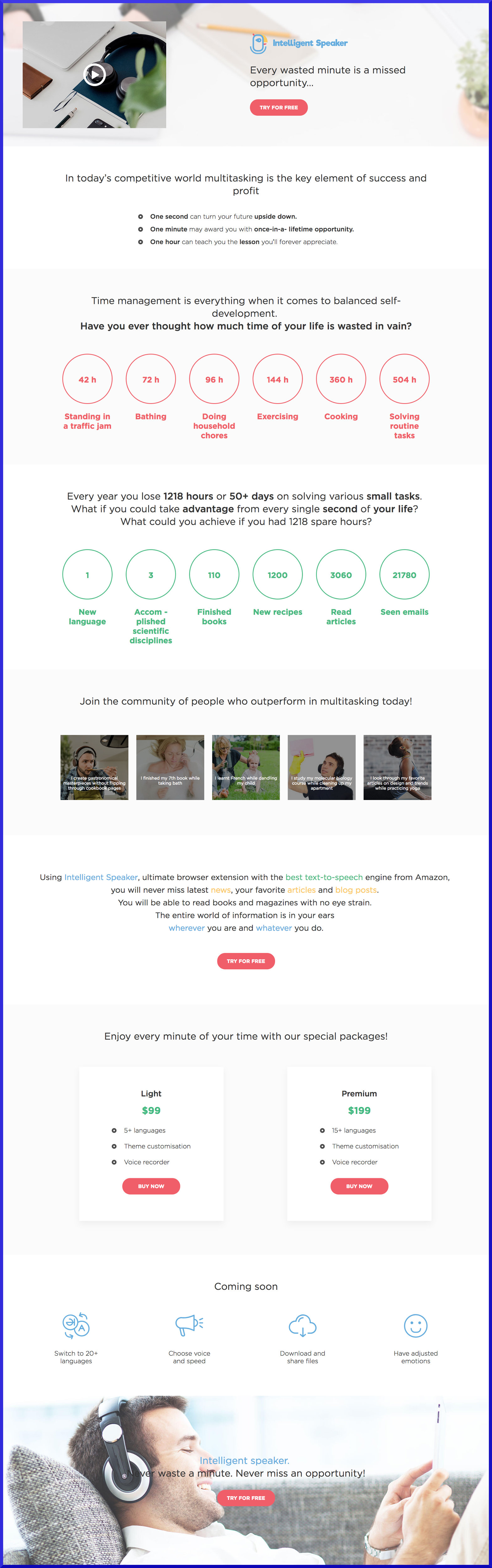 Как я год строил расширениe для браузера которое читает статьи голосом (с синхронизацией в подкаст) - 14 intelligent speaker first site