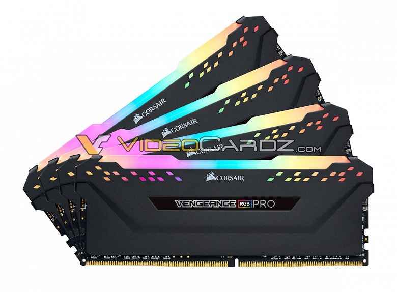 Появились изображения модулей памяти Corsair Vengeance RGB PRO