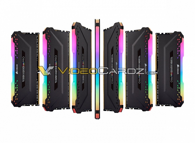 Появились изображения модулей памяти Corsair Vengeance RGB PRO