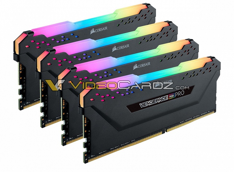 Появились изображения модулей памяти Corsair Vengeance RGB PRO