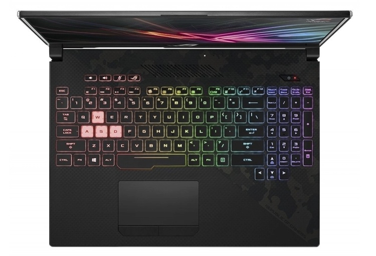 Экран игрового ноутбука ASUS ROG GL504 обладает частотой обновления 144 Гц