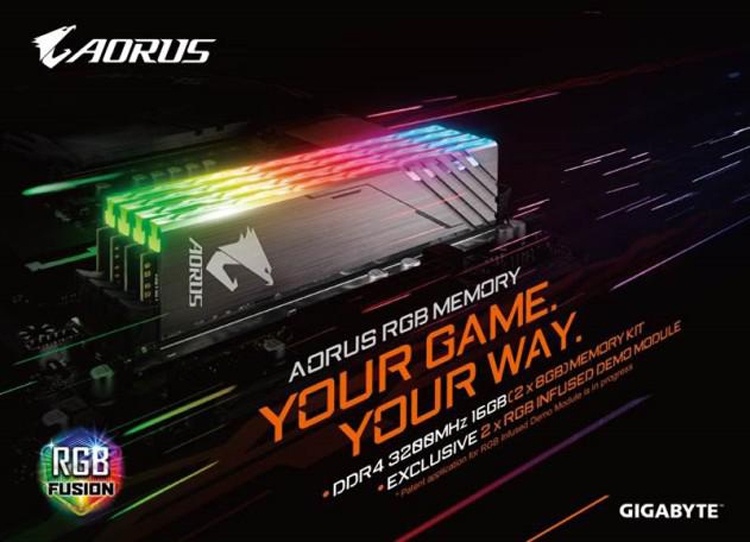 Computex 2018: модули памяти GIGABYTE Aorus DDR4 RGB