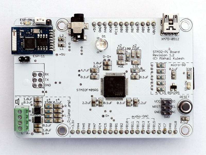 Отладочная плата STM32F4 в форм-факторе Raspberry Pi - 10