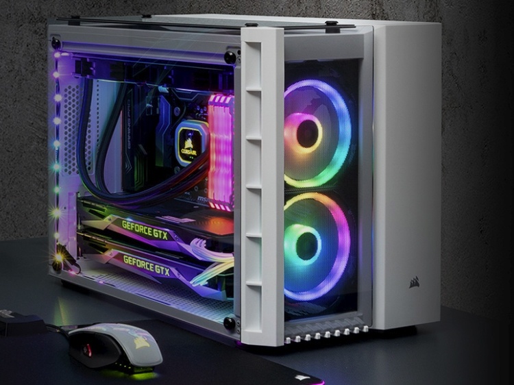 Computex 2018: двухсекционный корпус Corsair Crystal 280X RGB для плат Micro-ATX Computex 2018: двухсекционный корпус Corsair Crystal 280X RGB для плат Micro-ATX