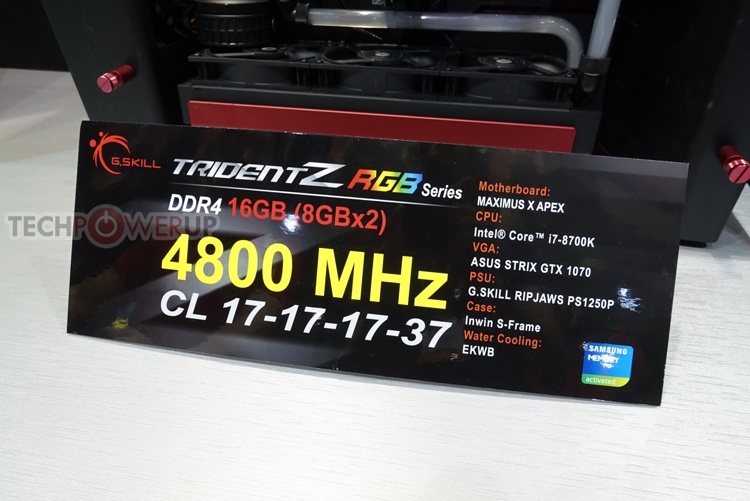 Computex 2018: модули памяти G.SKILL стандарта DDR4 с частотой до 5066 МГц