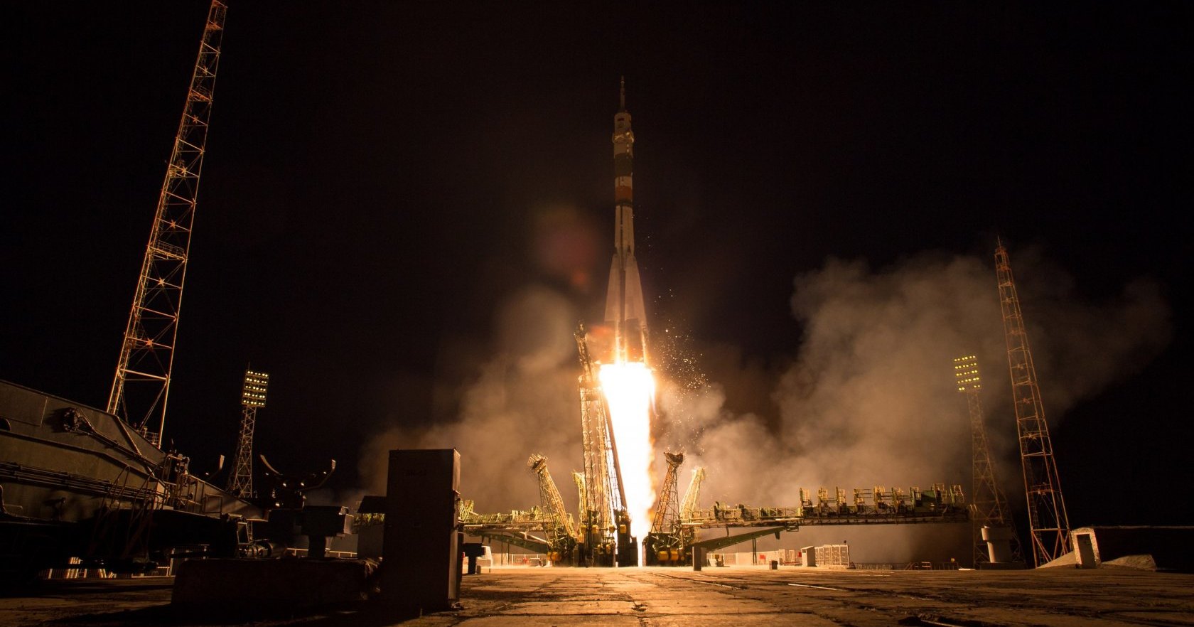 «Роскосмос» показал отделяющийся от ракеты «Союз»