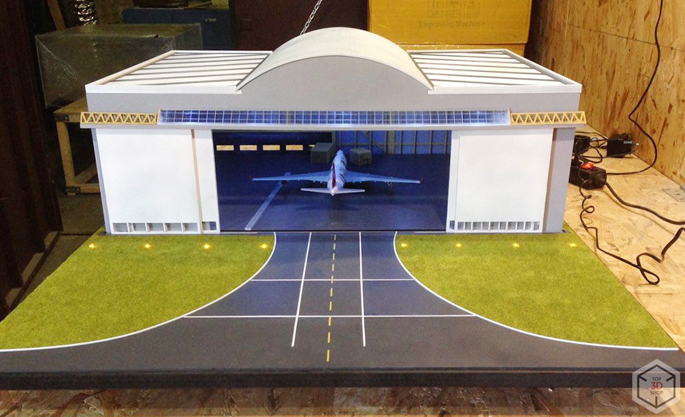[КЕЙС] Как мы делали макет ангара для Boeing 747 - 12