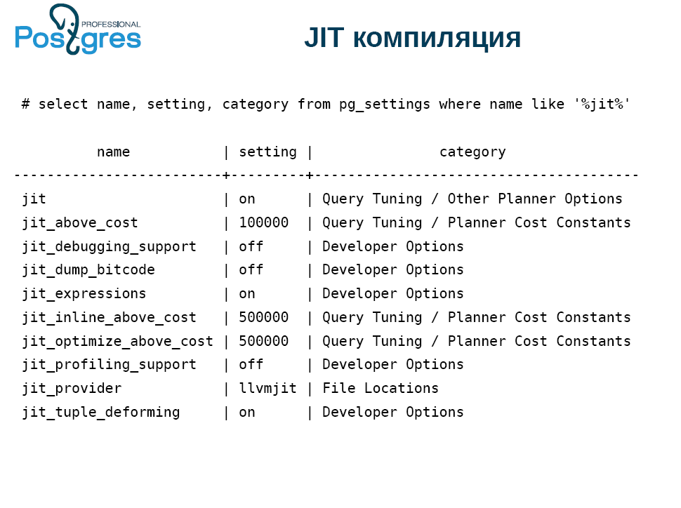 По следам meetup «Новые возможности PostgreSQL 11» - 2