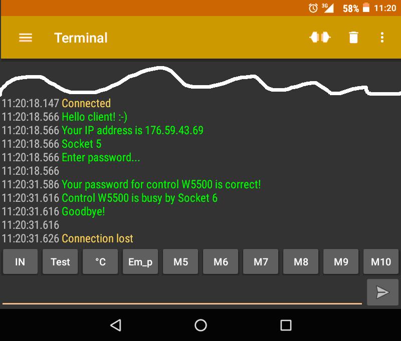 Разработка TELNET-сервера на базе W5500 и ATMEGA8 - 9