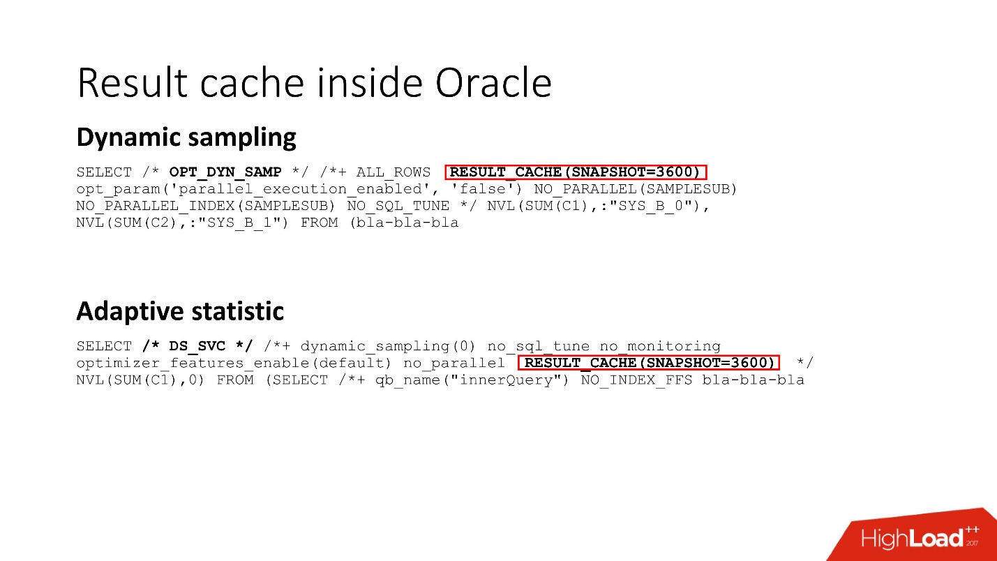 100500 способов кэширования в Oracle Database - 34