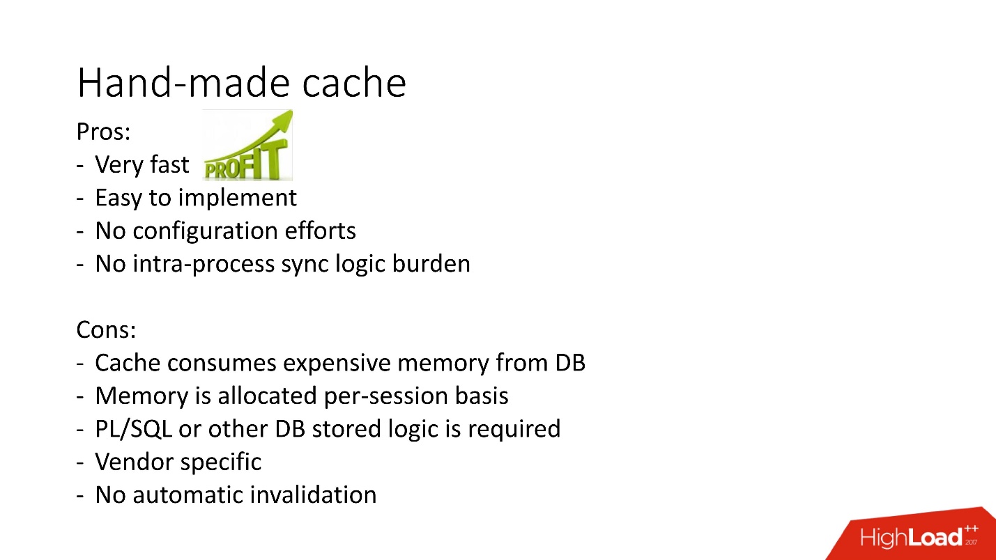 100500 способов кэширования в Oracle Database - 4