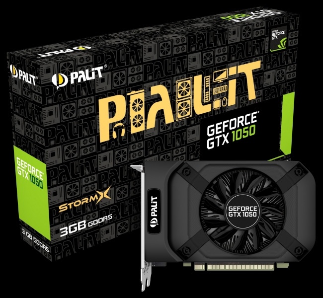 Palit выпустила видеокарту GeForce GTX 1050 StormX с 3 Гбайт памяти