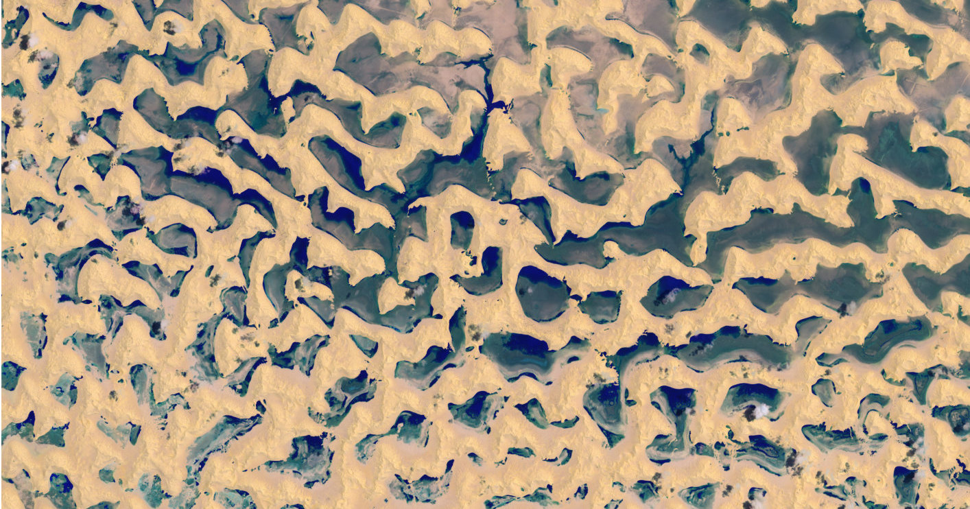 В самой большой песчаной пустыне на Земле появились озера В самой большой песчаной пустыне на Земле появились озера